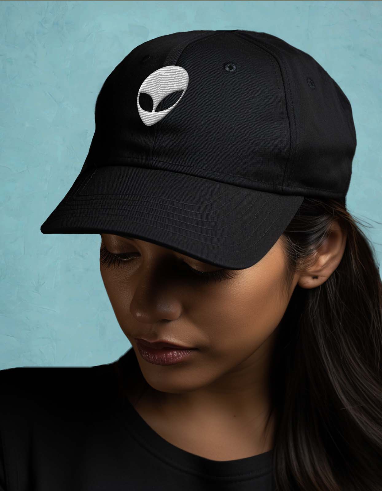 Alien Embroidered Baseball Cap