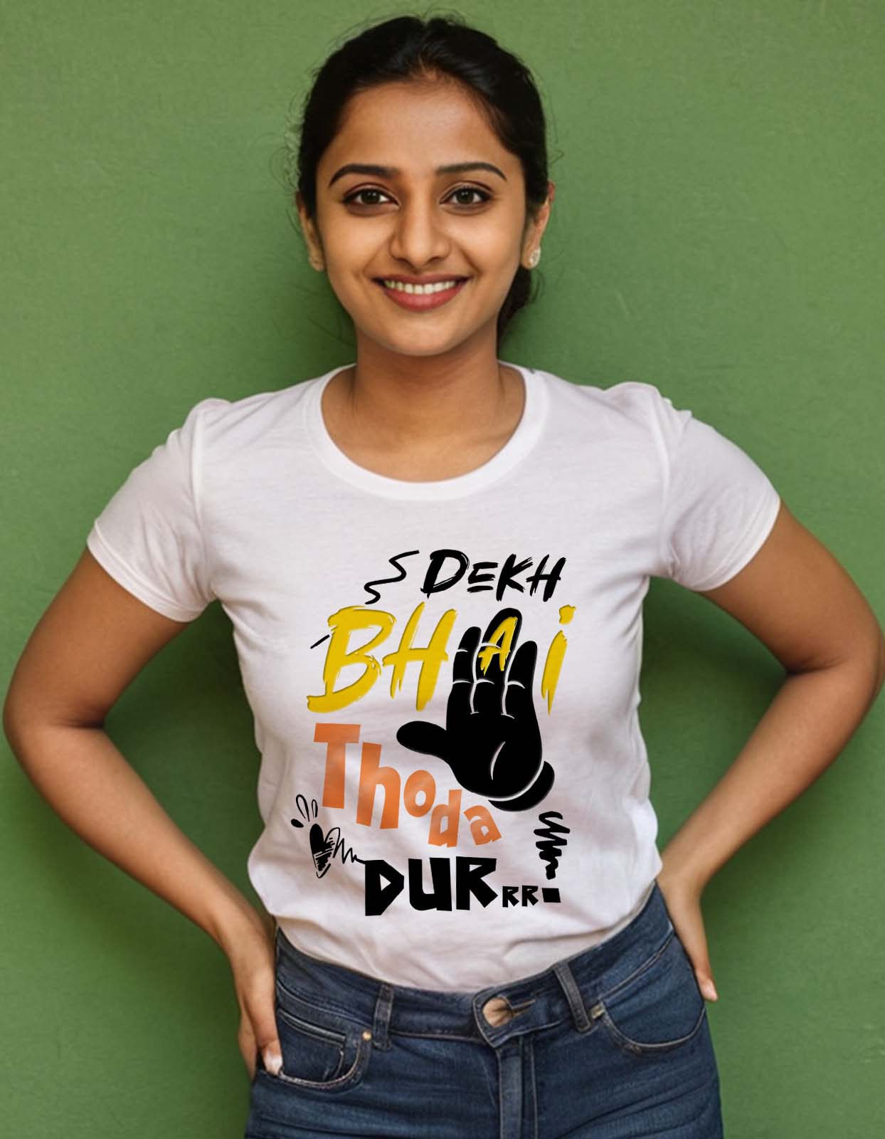 "Dekh Bhai Thoda Dur" T-shirt