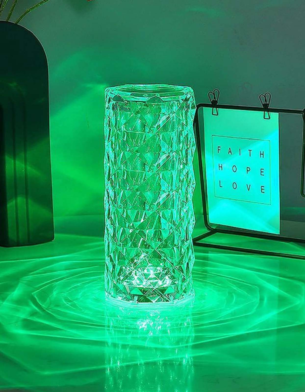 16 Colors LED Crystal Table Lamp