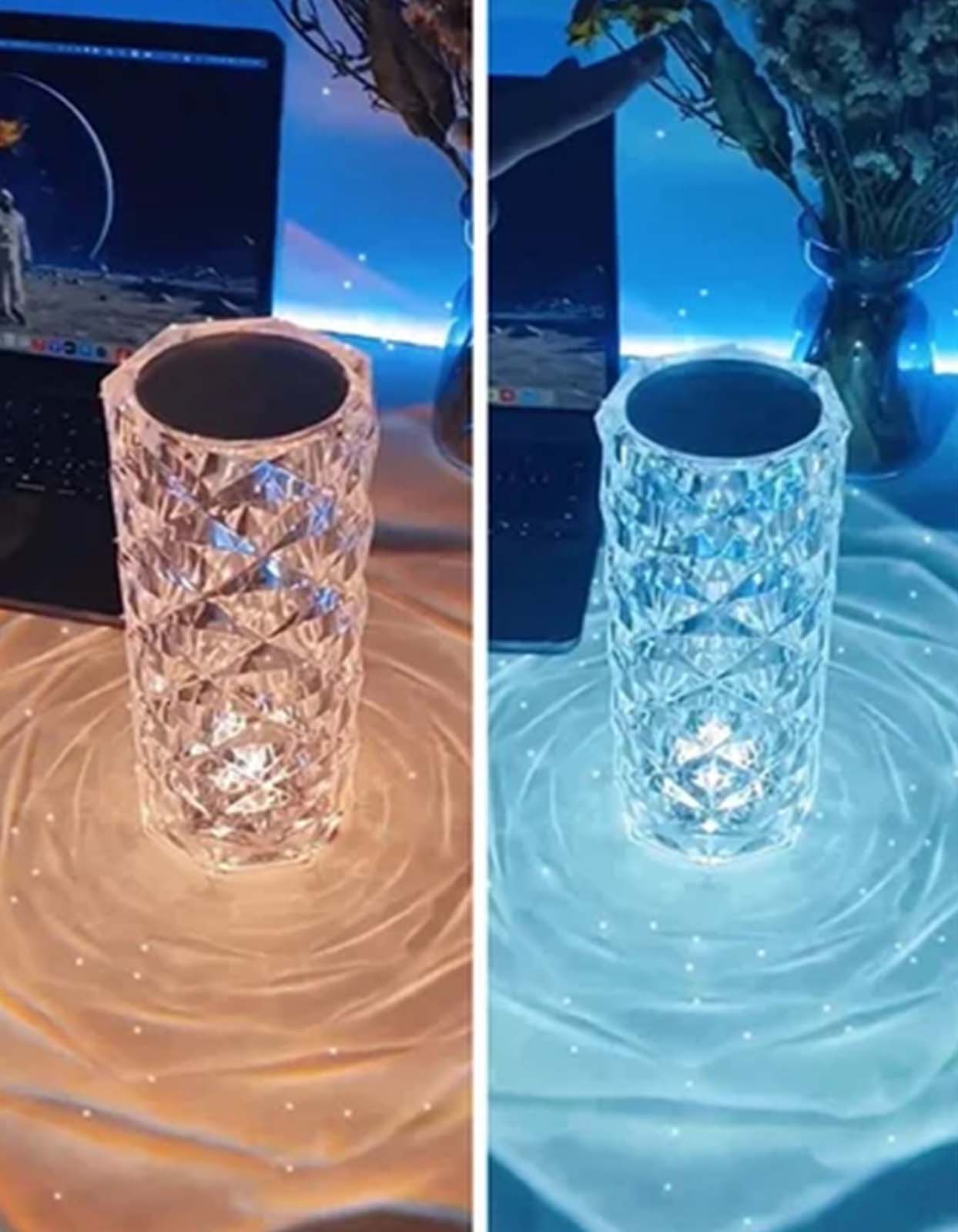 16 Colors LED Crystal Table Lamp