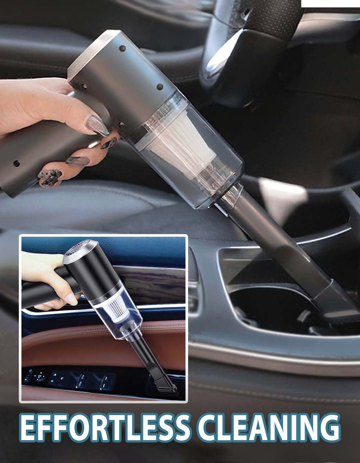 2 in 1 Portable Vacuum Cleaner for Car and Home