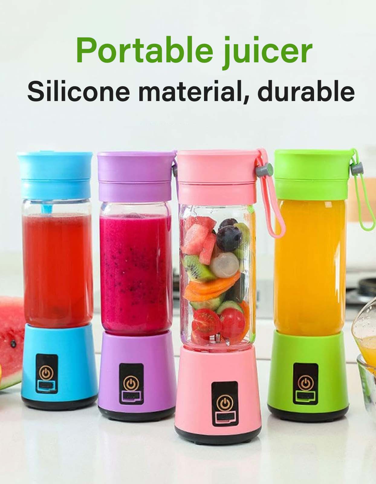 Portable Electric USB Juicer Blender for Juices and Smoothie, Milk Shakes,