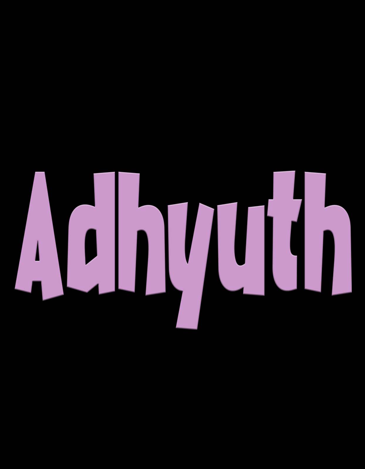 "Adhyuth" Name T-shirt