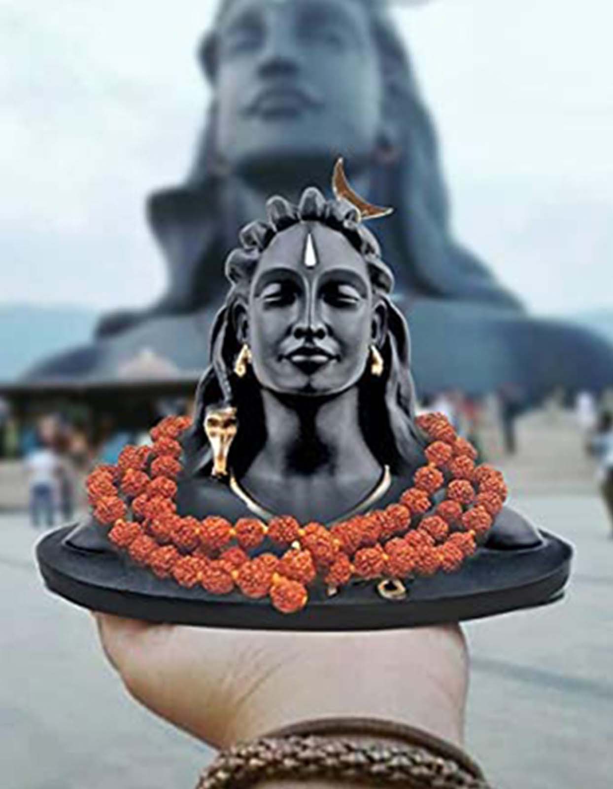 Adiyogi Statue For Car Dash Board