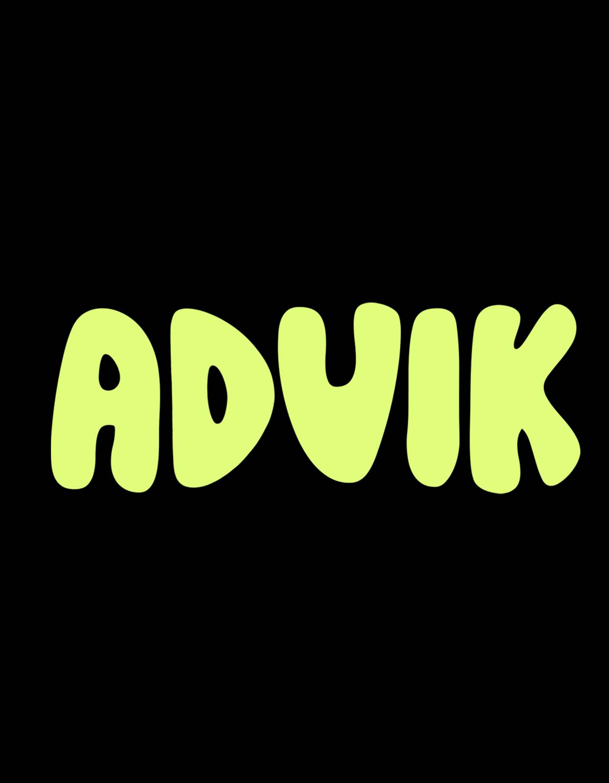 "Advik" Name T Shirt