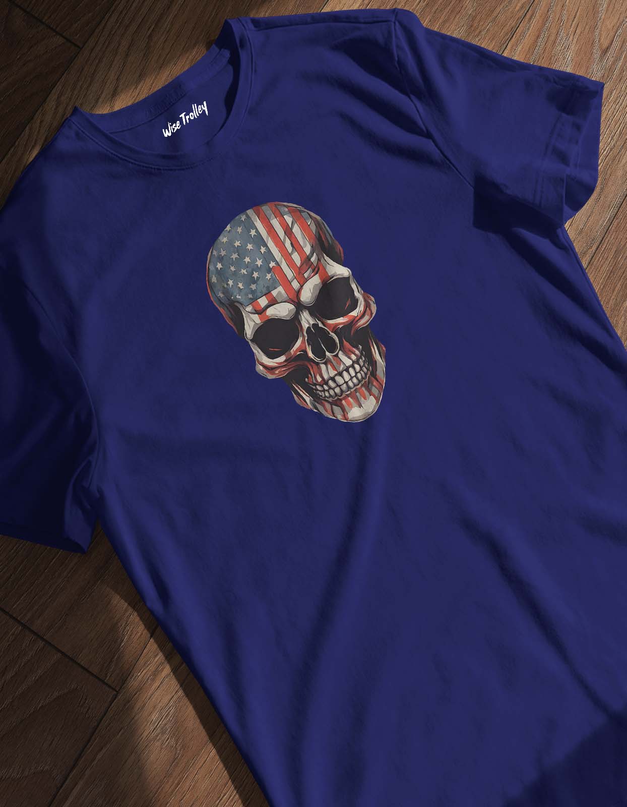 American Flag Skull T Shirt