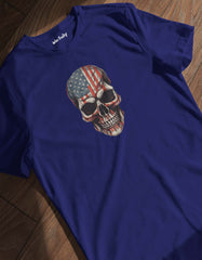 American Flag Skull T Shirt