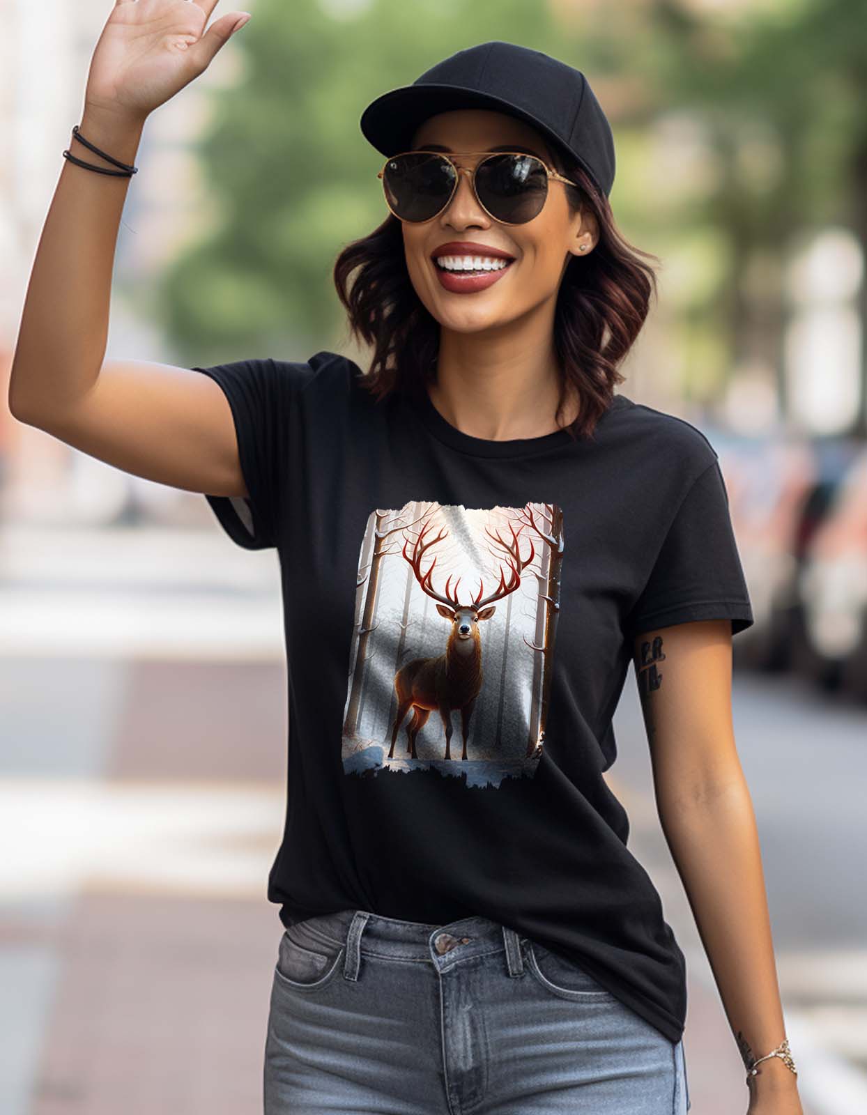 Antler Printed T Shirt