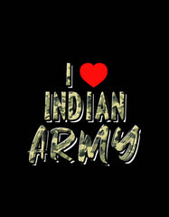 I Love Indian Army T shirt