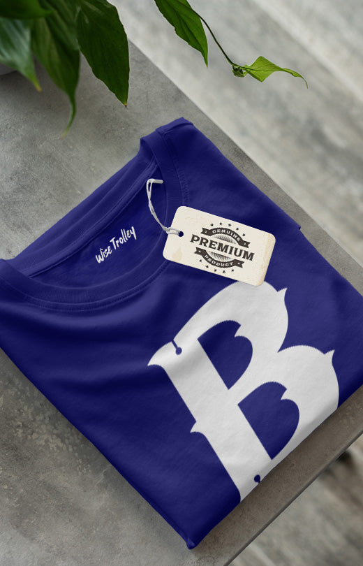 'B' letter T-shirt