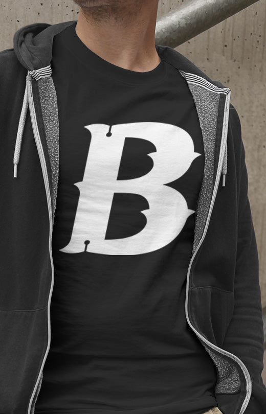 'B' letter T-shirt