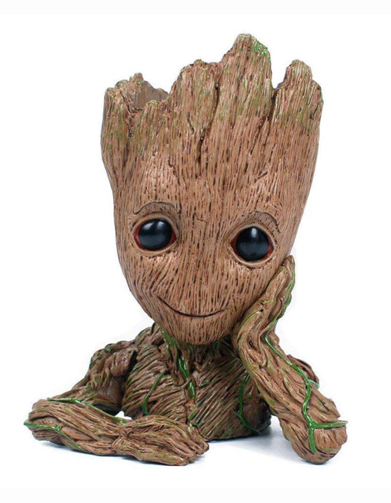 Baby Groot Showpiece Multi Purpose Flower Pot Planter Pen Stand For Home Decor