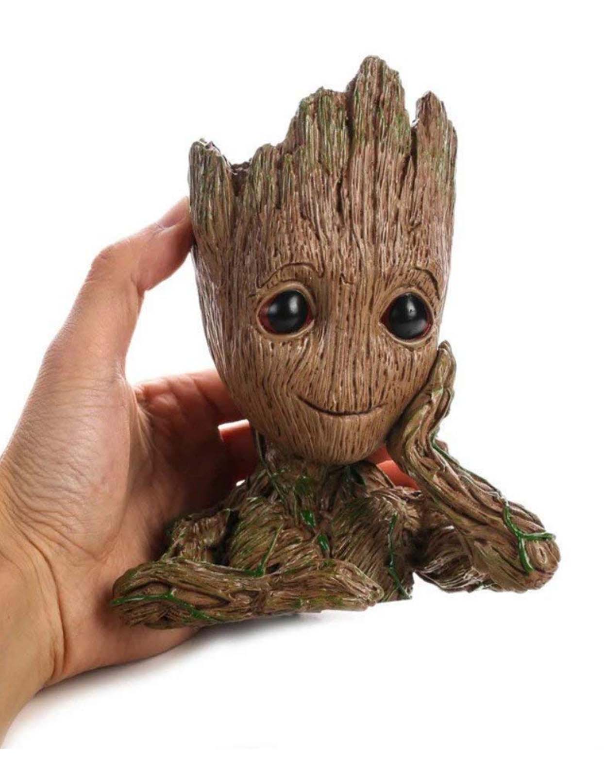 Baby Groot Showpiece Multi Purpose Flower Pot Planter Pen Stand For Home Decor