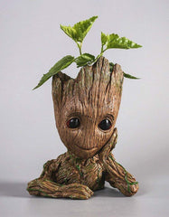 Baby Groot Showpiece Multi Purpose Flower Pot Planter Pen Stand For Home Decor