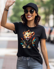 "Baby Lion" Printed T Shirt