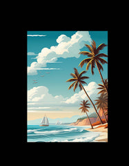 Beach Side Poster T Shirt