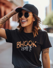 "Bhookh Lagi Hai" Printed T Shirt