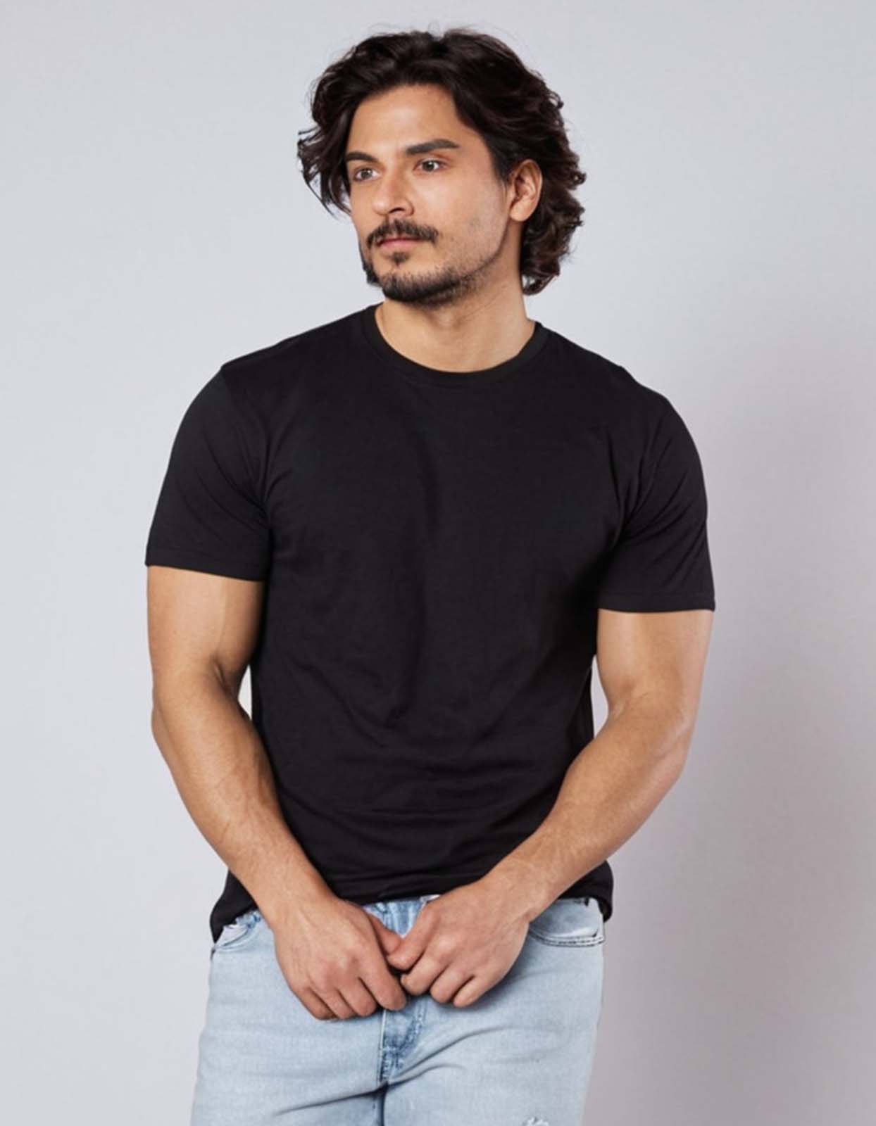 Black T Shirt Plain