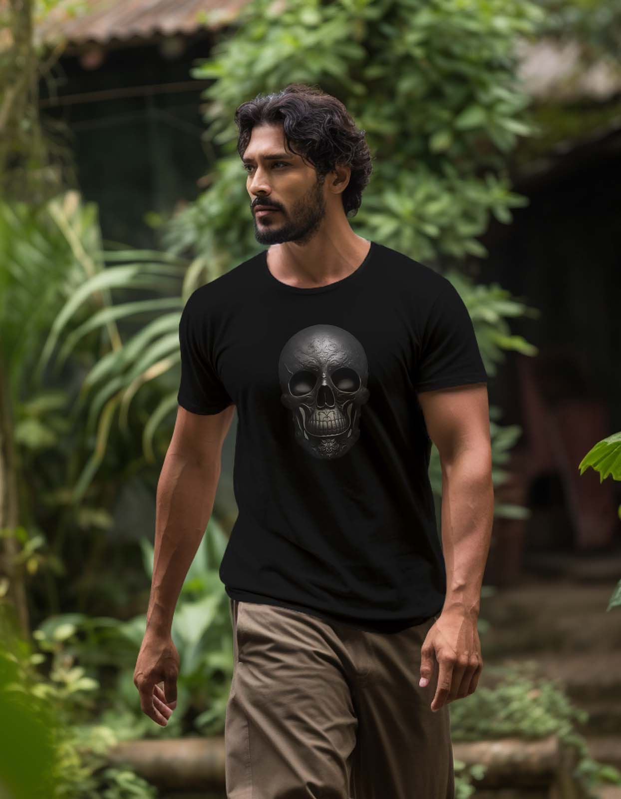 Black Skull T shirt