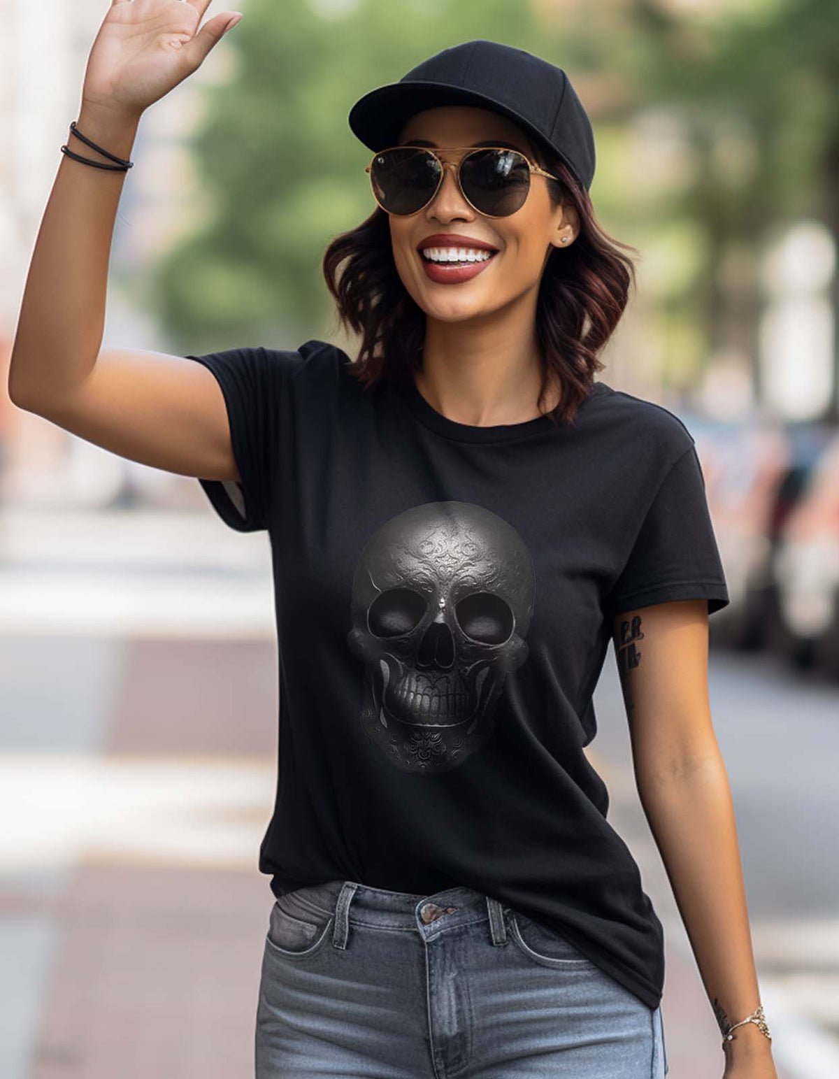 Black Skull T shirt