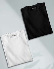 Black-White T Shirt Combo Pack