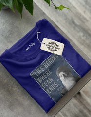 "Life Begins Where Fear Ends" Osho Quotes T Shirt