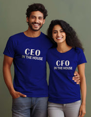 "CEO - CFO in The House" Couple T Shirt