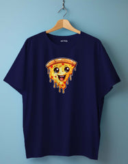 Cartoon Slice Cute Pizza Oversized T-shirt