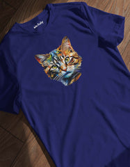 Cat Face Printed T Shirt