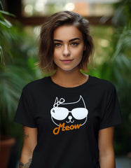 Cat Lover Graphics Printed T Shirt