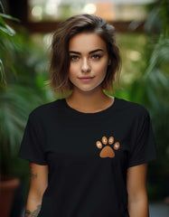 Cat Paws Pocket Printed T Shirt for Cat Lover