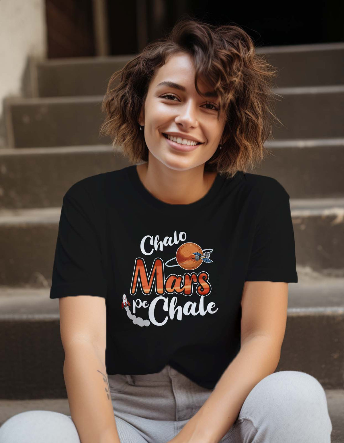 "Chalo Mars Pe Chale" Occupy Mars T shirt