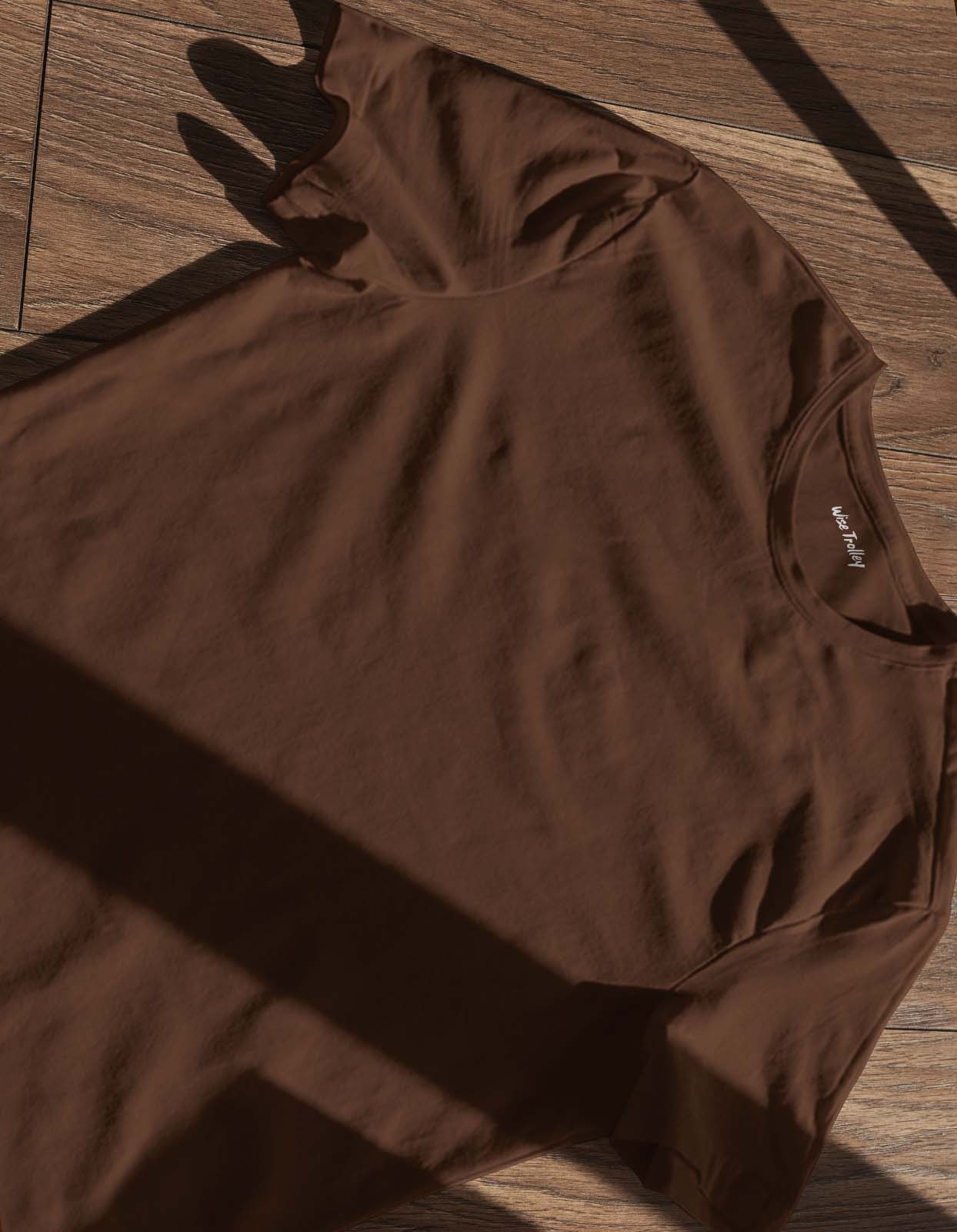 Coffee (Brown) T shirt Plain