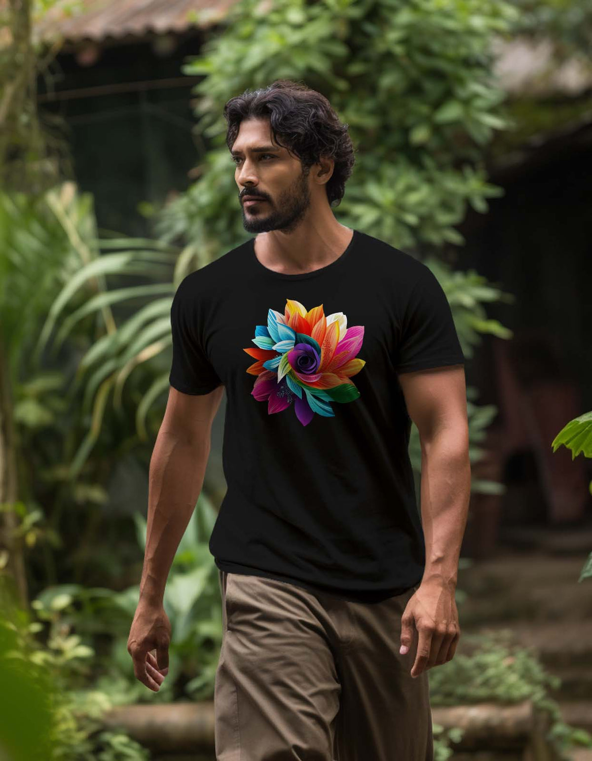 Colorful Flower T Shirt