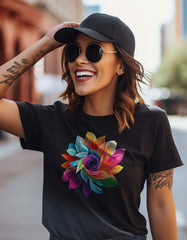 Colorful Flower T Shirt
