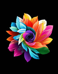Colorful Flower T Shirt
