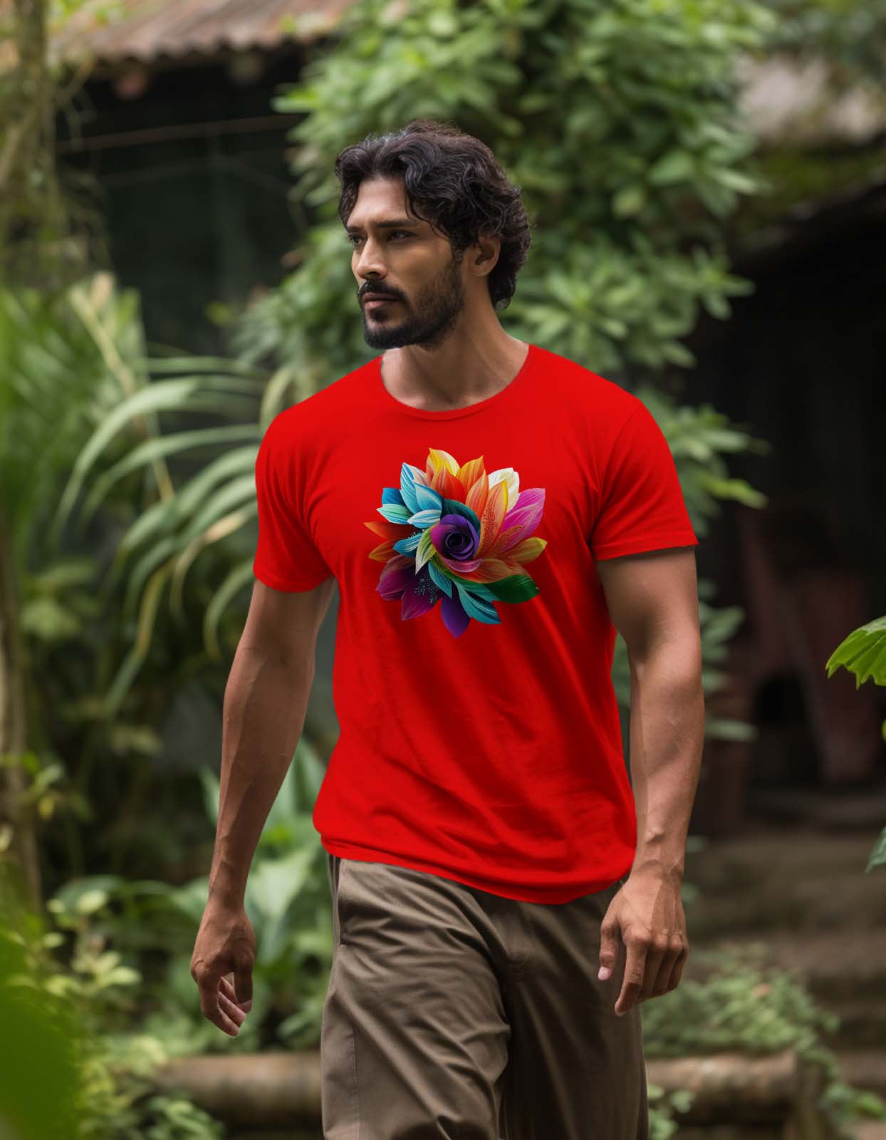 Colorful Flower T Shirt