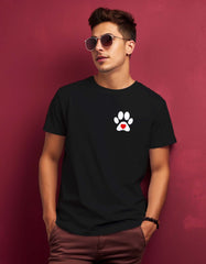 Dog Paws Pocket Printed T Shirt