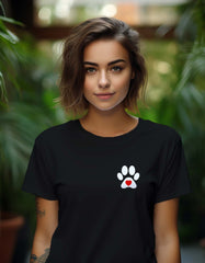 Dog Paws Pocket Printed T Shirt