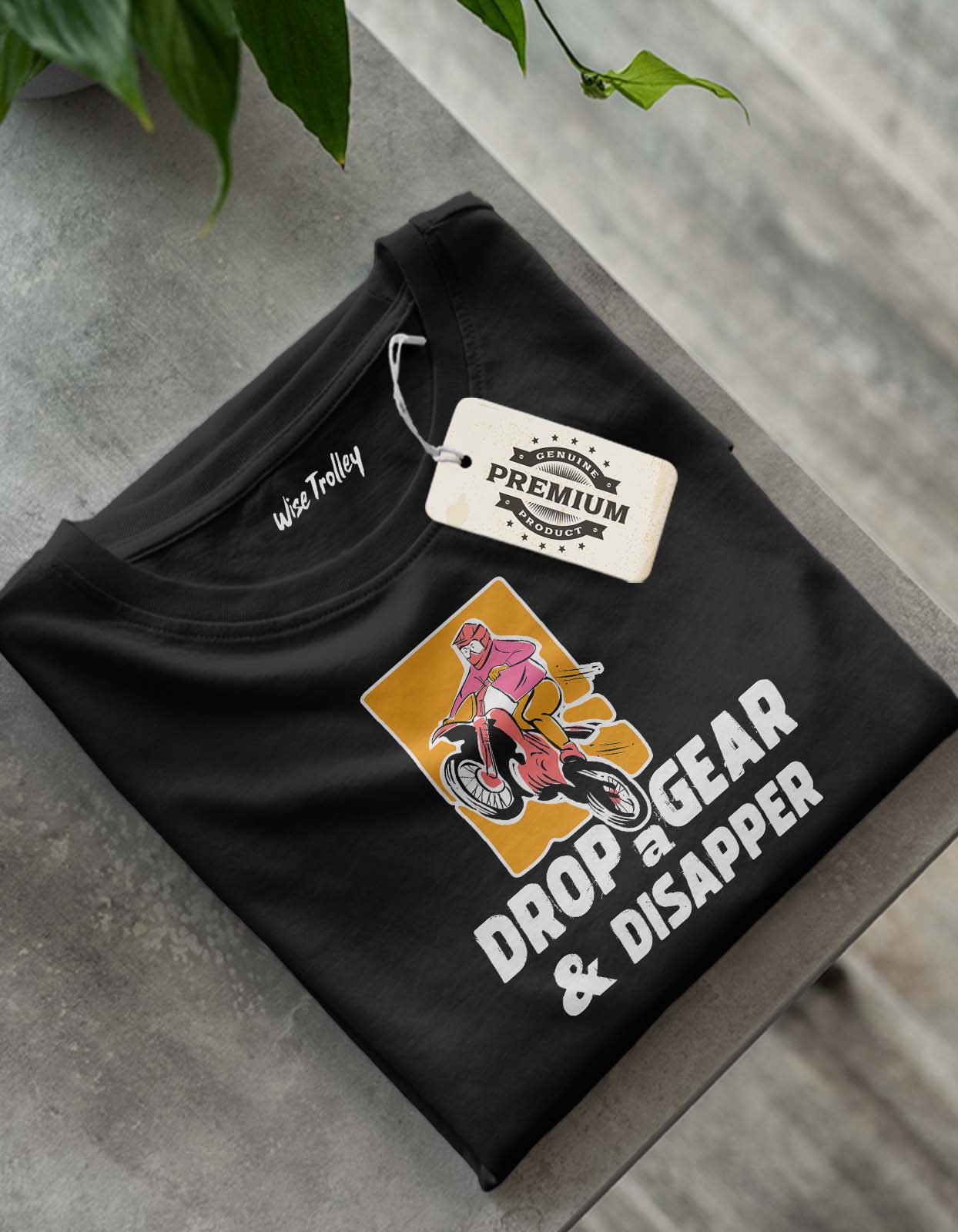 Drop a Gear and Disappear T shirt for Bike Lover