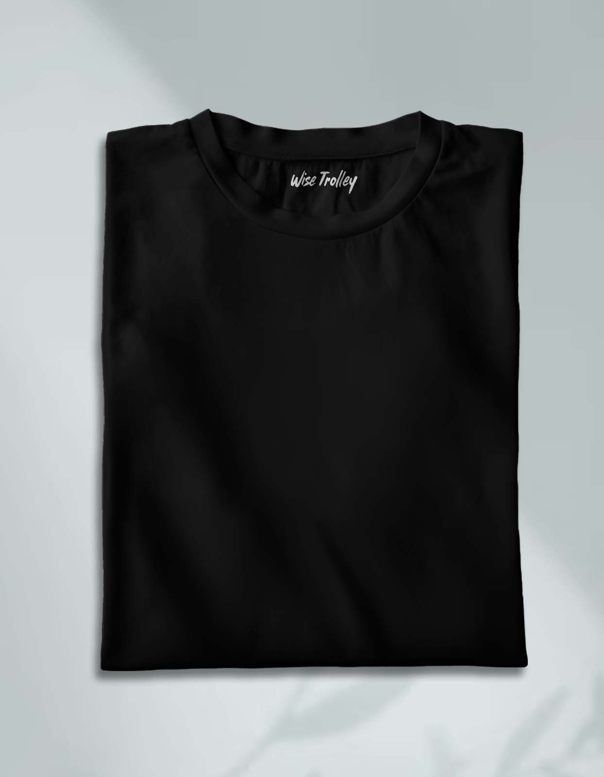 Black-Blue Cotton T Shirt Combo