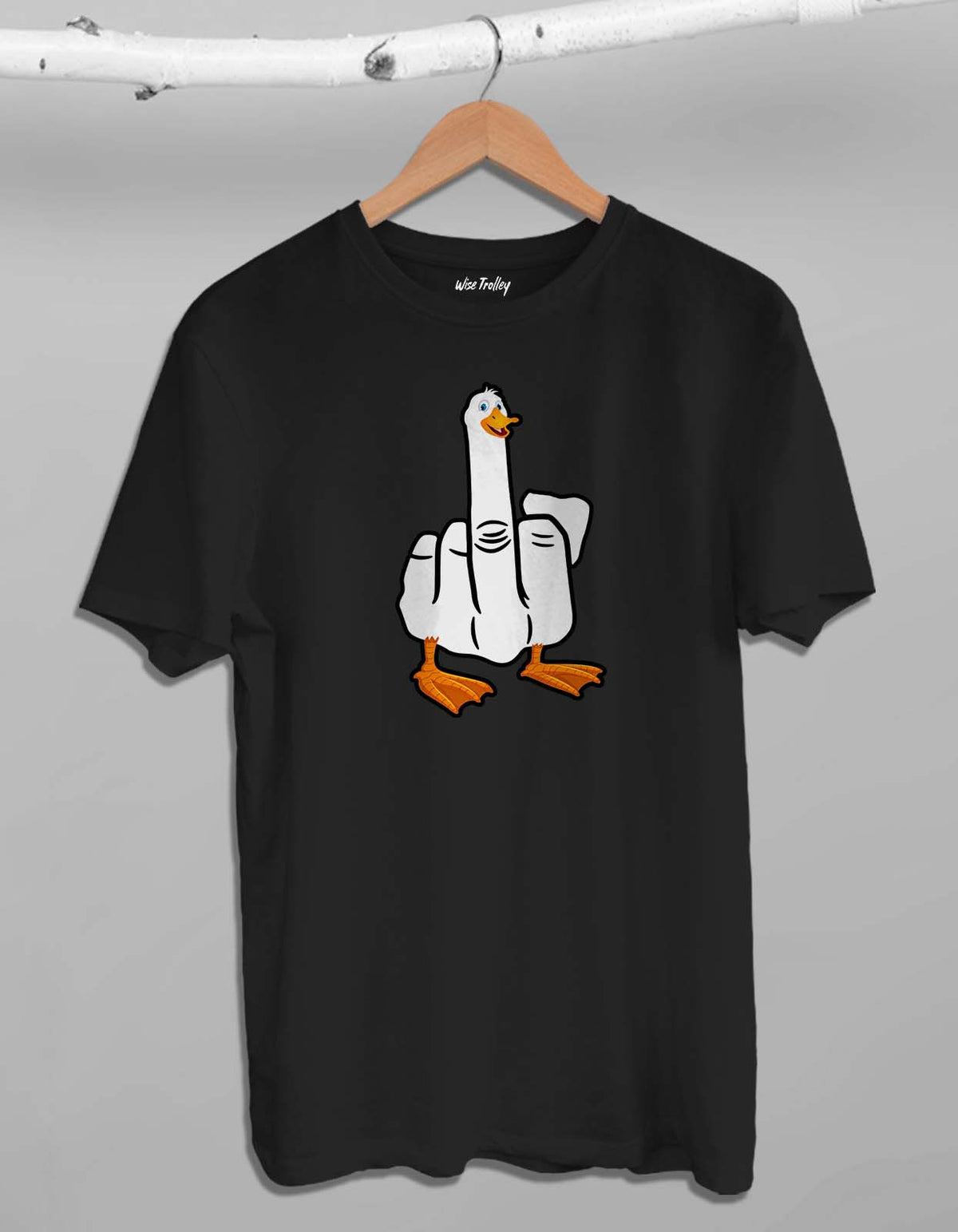 Duck Middle Finger Funny T shirt