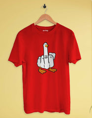 Duck Middle Finger Funny T shirt