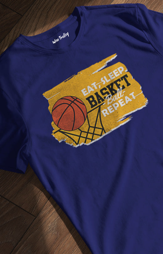 Eat Sleep Basketball Repeat T shirt