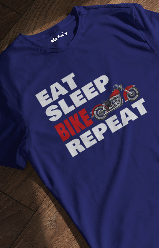 Eat Sleep Bike Repeat T shirt