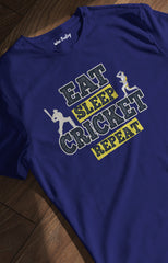 Eat Sleep Cricket Repeat T shirt