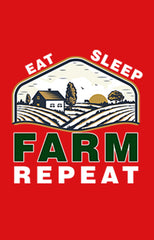 Eat Sleep Farm Repeat T shirt