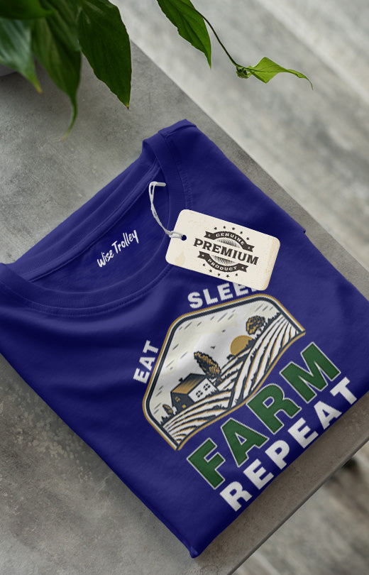 Eat Sleep Farm Repeat T shirt