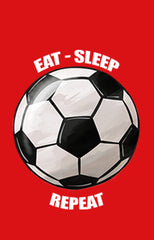 Eat Sleep Football Repeat T shirt