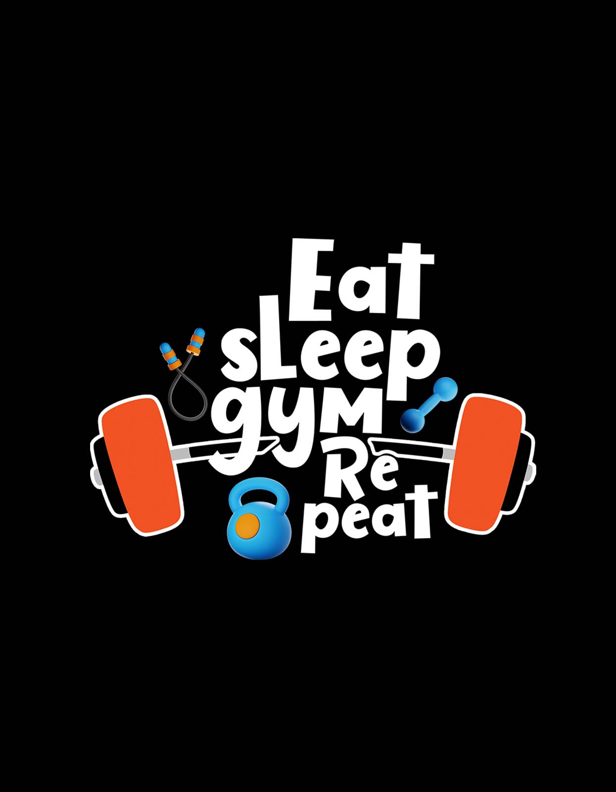 Eat Sleep Gym Repeat T Shirt